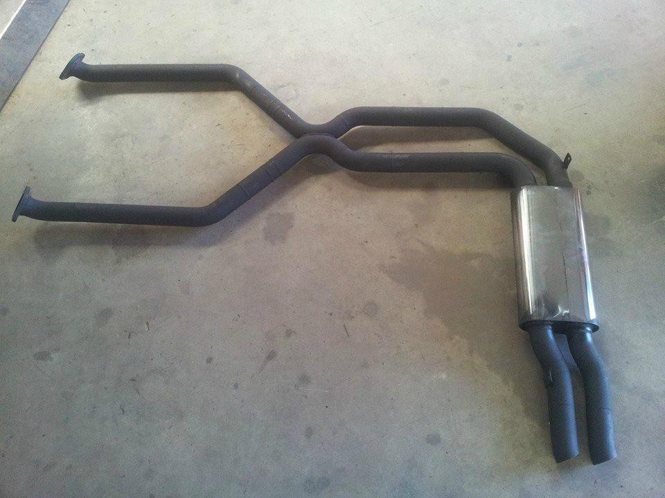 Fabricated exhaust pipework