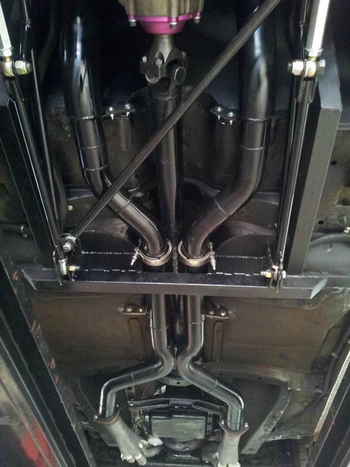 Vehicle exhaust system work